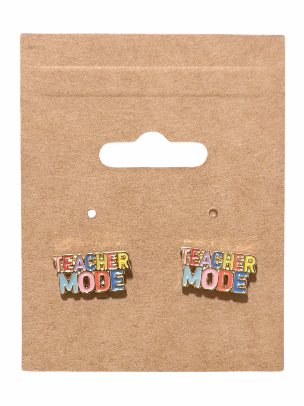 BaubleBar Teacher Mode Multicolor Enamel Stud Earrings